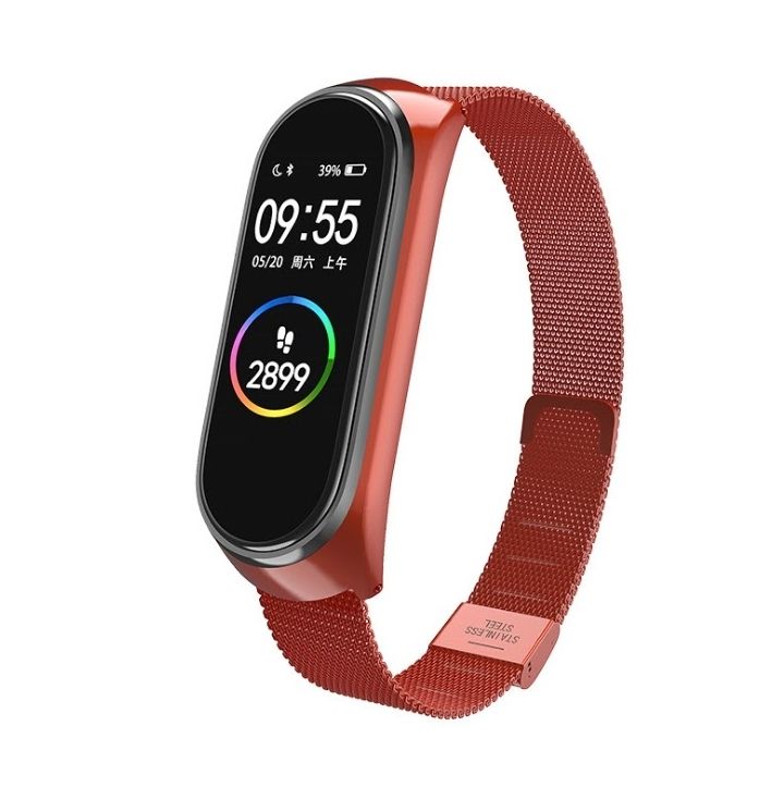 Металевий ремінець MRK для фітнес браслета Xiaomi Mi Band 5/6 Червоний – фото, відгуки, характеристики в інтернет-магазині MoreKitov від продавця: MRK МРК| Купити в Україні: Києві, Харкові, Львові