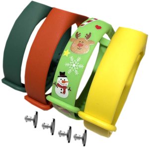 Комплект силіконових ремінців MRK для Xiaomi Mi Band 5/6/7 Новорічний Joy (чотири ремінці: темно-зелений, червоний, салатовий, жовтий)+ 4 металеві кнопки – фото, відгуки, характеристики в інтернет-магазині MoreKitov від продавця: MRK МРК| Купити в Україні: Києві, Харкові, Львові