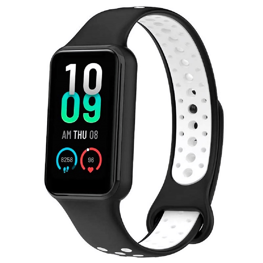 Ремінець силіконовий MRK Nike Style для фітнес браслета Mi Smart Band 8 Active/ Redmi Smart Band 2 чорний з білим – фото, відгуки, характеристики в інтернет-магазині MoreKitov від продавця: MRK МРК| Купити в Україні: Києві, Харкові, Львові
