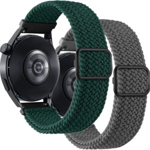 Комплект тканинних ремінців Braided Loop для смарт-годинників Redmi Watch 5 Active / Redmi Watch 5 Lite 22 мм з металевим регулятором довжини (два ремінці) Pine Green and Gray – фото, відгуки, характеристики в інтернет-магазині MoreKitov від продавця: MRK МРК| Купити в Україні: Києві, Харкові, Львові