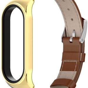 Шкіряний ремінець Mi Jobs Elegance для фітнес браслета Xiaomi Mi Band 6/5/4/3 Коричневий + золото – фото, відгуки, характеристики в інтернет-магазині MoreKitov від продавця: MRK МРК| Купити в Україні: Києві, Харкові, Львові