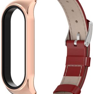 Шкіряний ремінець Mi Jobs Elegance для фітнес браслета Xiaomi Mi Band 6/5/4/3 Червоний + рожеве золото – фото, відгуки, характеристики в інтернет-магазині MoreKitov від продавця: MRK МРК| Купити в Україні: Києві, Харкові, Львові