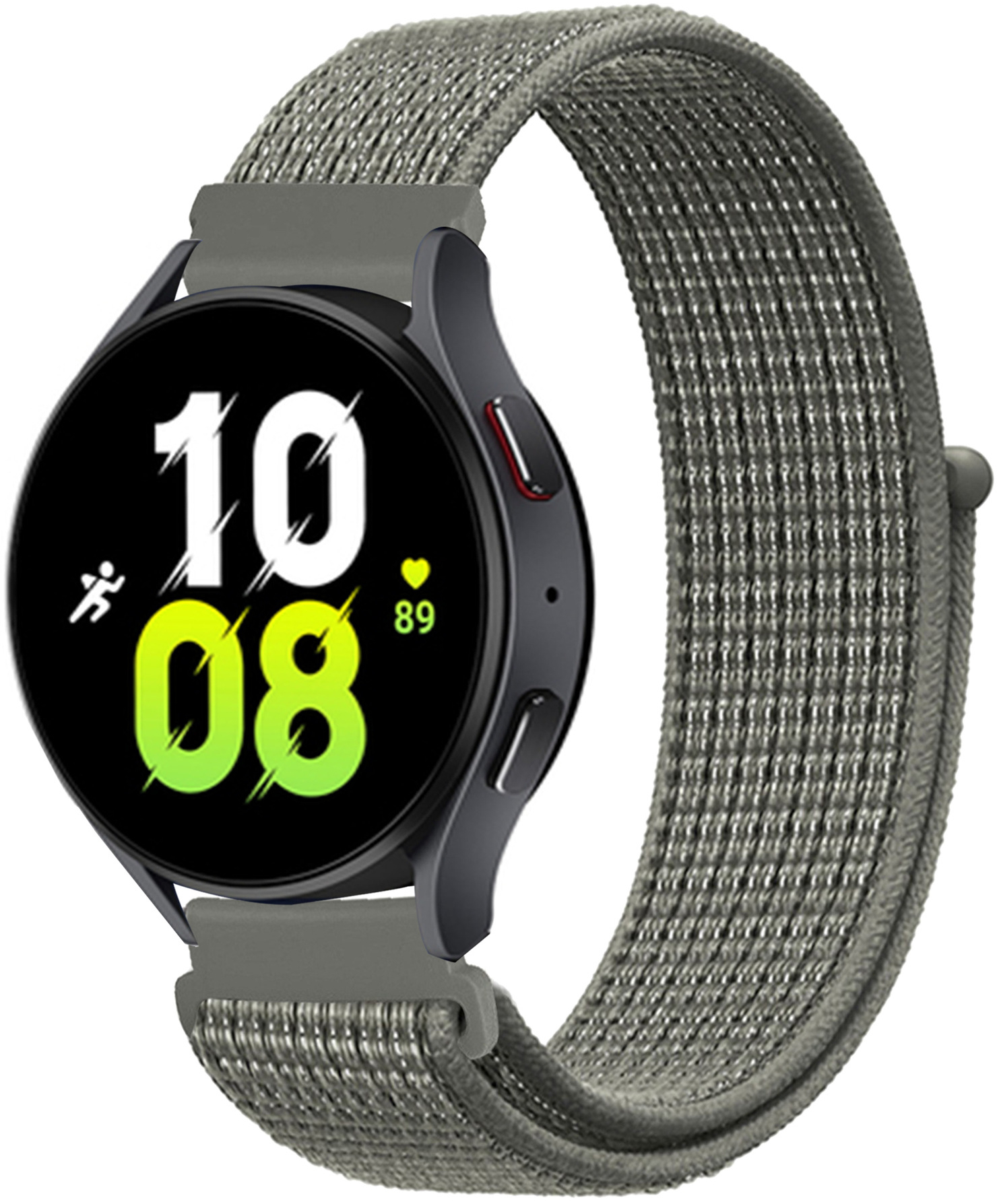 Ремінець тканинний Nylon MRK для смарт-години Redmi Watch 5 Active / Redmi Watch 5 Lite 22 мм із застібкою на липучці Gray