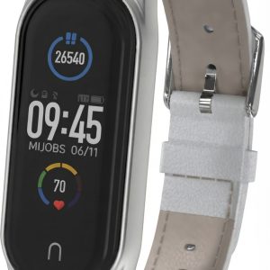 Шкіряний ремінець Mi Jobs Elegance для фітнес браслета Xiaomi Mi Band 6/5/4/3 Білий + срібло – фото, відгуки, характеристики в інтернет-магазині MoreKitov від продавця: MRK МРК| Купити в Україні: Києві, Харкові, Львові