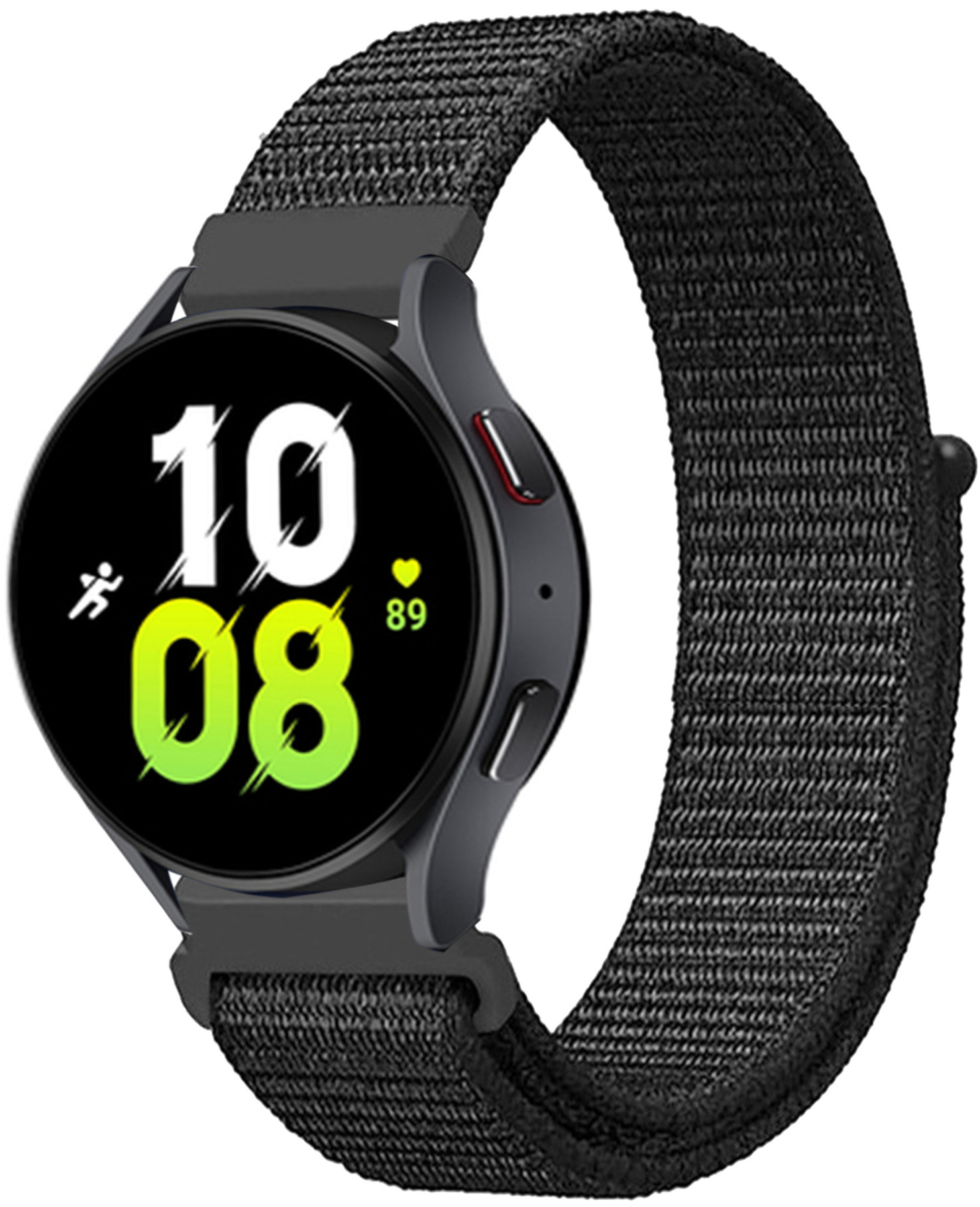 Ремінець тканинний Nylon MRK для смарт-години Redmi Watch 5 Active / Redmi Watch 5 Lite 22 мм із застібкою на липучці Black