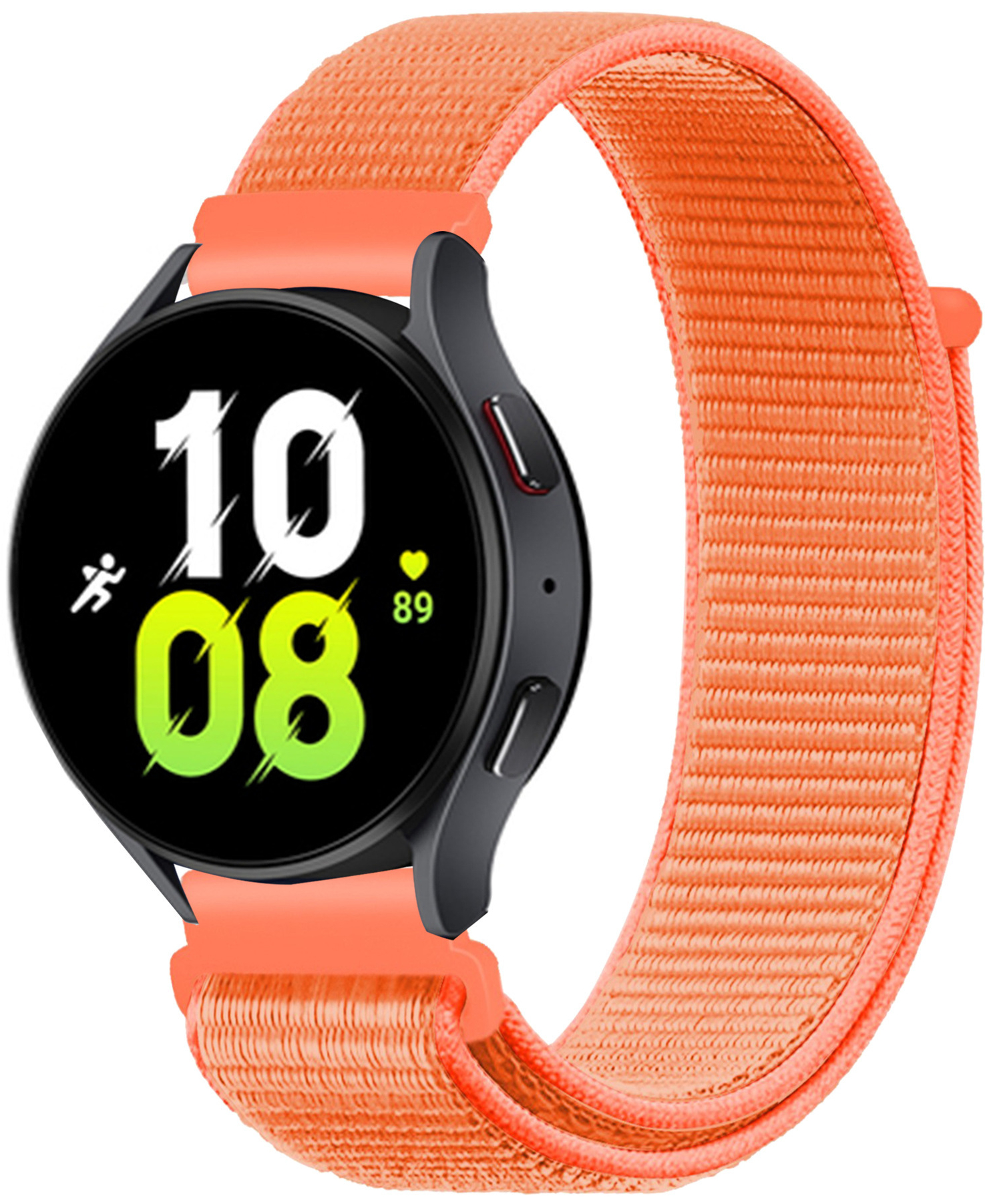 Ремінець тканинний Nylon MRK для смарт-години Redmi Watch 5 Active / Redmi Watch 5 Lite 22 мм із застібкою на липучці Orange