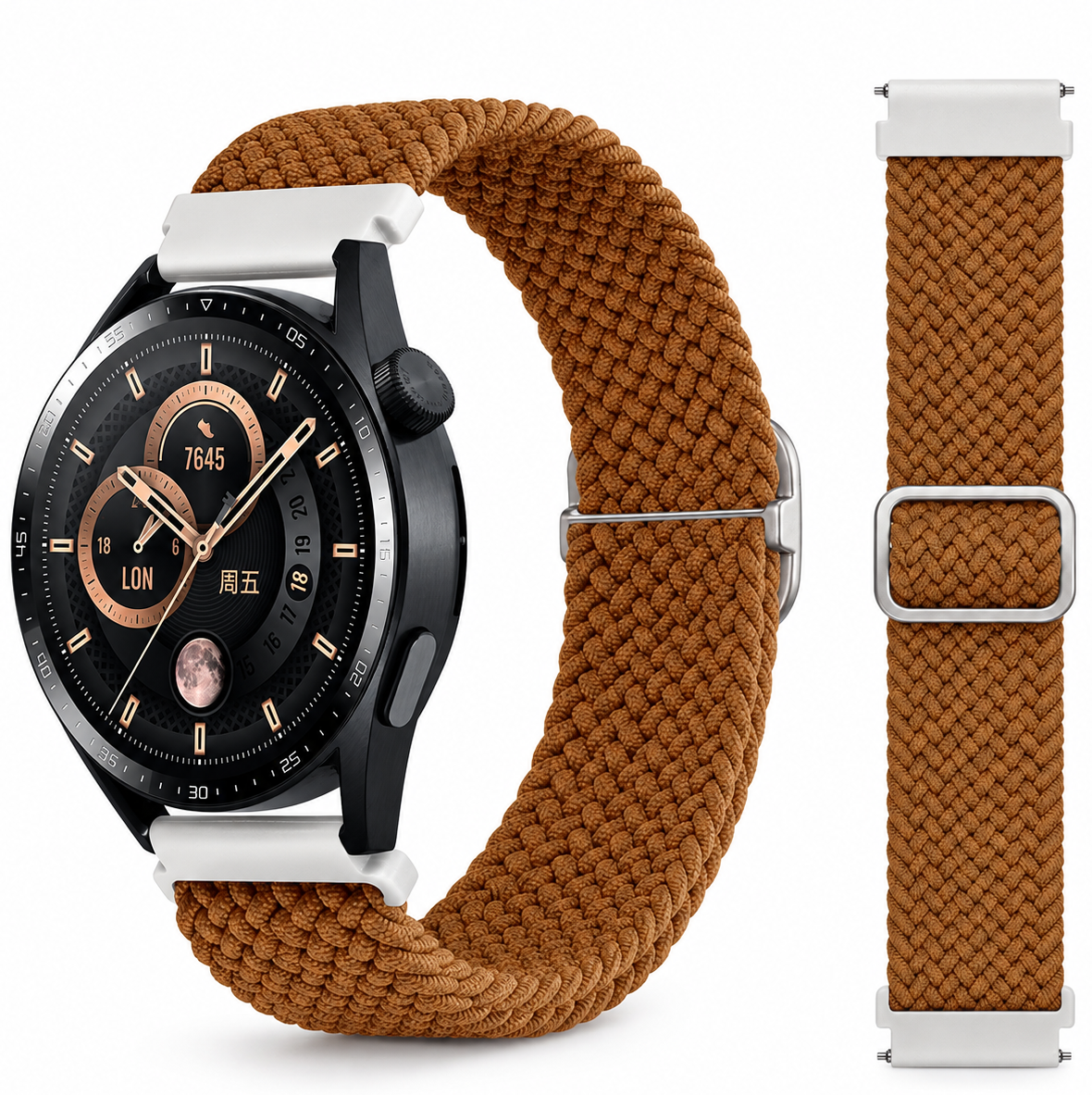 Ремінець тканинний Braided Loop для смарт-години Redmi Watch 5 Active / Redmi Watch 5 Lite 22 мм з металевим кріпленням Brown Ремінець тканинний Braided Loop для смарт-години Redmi Watch 5 Active / Redmi Watch 5 Lite 22 мм з металевим кріпленням Brown
