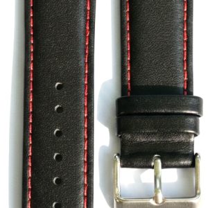 Шкіряний ремінець Mi Jobs Genuine Leather для смарт-годин Redmi Watch 5 Active / Redmi Watch 5 Lite 22 мм Black and Red Шкіряний ремінець Mi Jobs Genuine Leather для смарт-годин Redmi Watch 5 Active / Redmi Watch 5 Lite 22 мм Black and Red