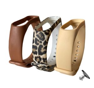 Комплект ремешков MRK для Xiaomi Mi Band 4/3 Tiger (три ремешка) + металическая кнопка