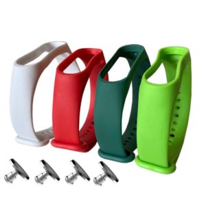 Комплект ремешков MRK для Xiaomi Mi Band 4/3 Style, четыре ремешка (белый, темно-зеленый, красный, салатовый) + 4 металические кнопки – фото, отзывы, характеристики в интернет-магазине MoreKitov МореКитов от продавца: MRK МРК| Купить в Украине: Киеве, Харькове, Львове