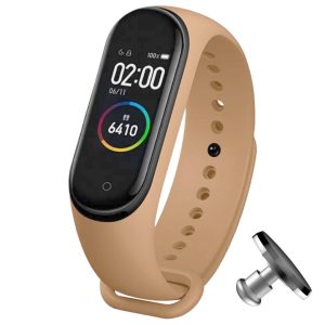 Силиконовый ремешок MRK для фитнес браслета Xiaomi Mi Band 4/3 Нежно-бежевый (8) с металлической кнопкой – фото, отзывы, характеристики в интернет-магазине MoreKitov МореКитов от продавца: MRK МРК| Купить в Украине: Киеве, Харькове, Львове