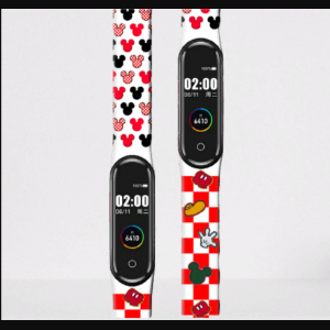 Силиконовый ремешок MRK для фитнес браслета Xiaomi Mi Band 4/3 Белый