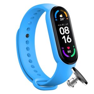 Силиконовый ремешок MRK для фитнес браслета Xiaomi Mi Band 6/5 Голубой (31) с металлической кнопкой – фото, отзывы, характеристики в интернет-магазине MoreKitov МореКитов от продавца: MRK МРК| Купить в Украине: Киеве, Харькове, Львове