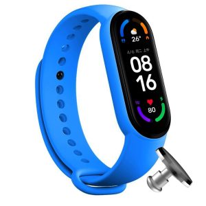 Силиконовый ремешок MRK для фитнес браслета Xiaomi Mi Band 6/5 синий (32) с металлической кнопкой – фото, отзывы, характеристики в интернет-магазине MoreKitov МореКитов от продавца: MRK МРК| Купить в Украине: Киеве, Харькове, Львове
