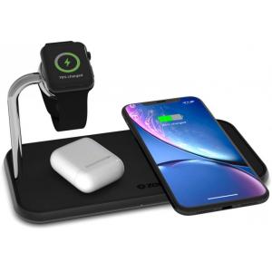 Беспроводное зарядное устройство Zens Dual Aluminium Wireless Charger + Apple Watch 10W Black