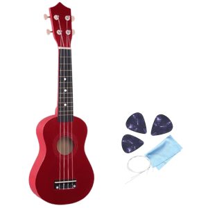 Укулеле сопрано 21″ + три медиатора + дополнительная струна + салфетка из микрофибры (Гавайская гитара) HM100-GB Dark Red – фото, отзывы, характеристики в интернет-магазине MoreKitov МореКитов от продавца: MRK МРК| Купить в Украине: Киеве, Харькове, Львове
