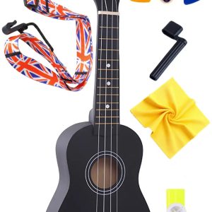 Укулеле сопрано Black 21 дюйм + ремешок + салфетка из микрофибры + выкрутка+ 3 медиатора + Казу – фото, отзывы, характеристики в интернет-магазине MoreKitov МореКитов от продавца: MRK МРК| Купить в Украине: Киеве, Харькове, Львове
