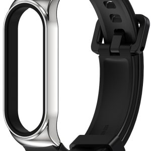 Ремешок силиконовый с металлической капсулой Mi Jobs Premium Comfort для фитнес браслета Xiaomi Mi Band 3 4 5 6 Черный + серебро – фото, отзывы, характеристики в интернет-магазине MoreKitov МореКитов от продавца: MRK МРК| Купить в Украине: Киеве, Харькове, Львове