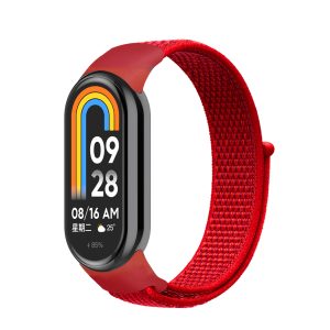 Ремешок нейлоновый MRK для фитнес браслета Xiaomi Mi Band 10/9/8 Красный