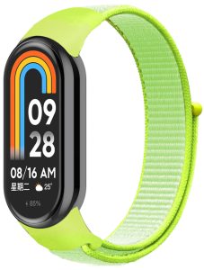 Ремешок нейлоновый MRK для фитнес браслета Xiaomi Mi Band 10/9/8 Лаймовый