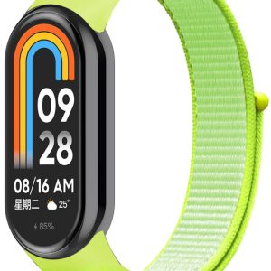 Ремешок нейлоновый MRK для фитнес браслета Xiaomi Mi Band 10/9/8 Лаймовый