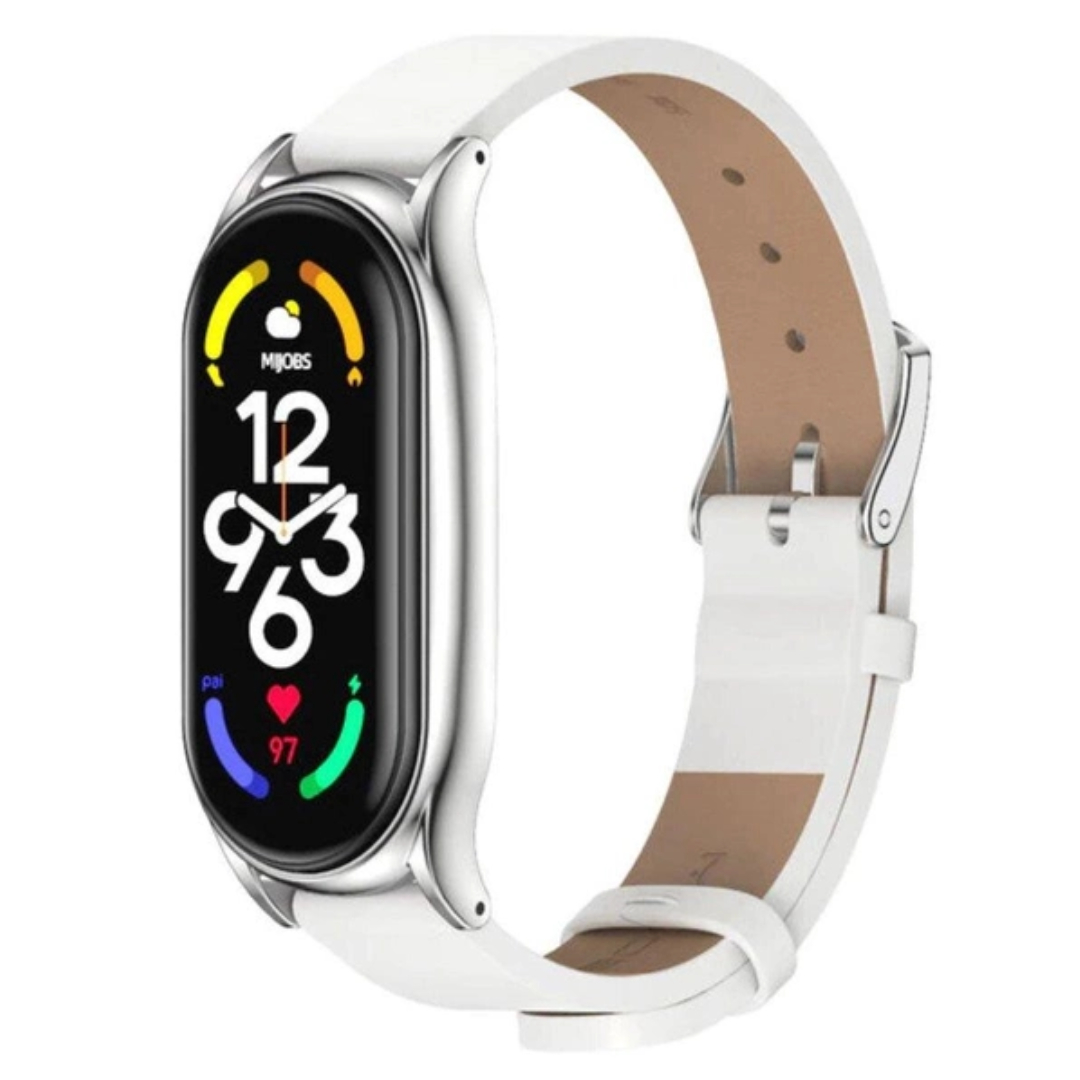 Ремешок кожаный Mi Jobs для фитнес браслета Xiaomi Mi Band 7 Белый + серебро – фото, отзывы, характеристики в интернет-магазине MoreKitov МореКитов от продавца: MRK МРК| Купить в Украине: Киеве, Харькове, Львове Ремешок кожаный Mi Jobs для фитнес браслета Xiaomi Mi Band 7 Белый + серебро – фото, отзывы, характеристики в интернет-магазине MoreKitov МореКитов от продавца: MRK МРК| Купить в Украине: Киеве, Харькове, Львове