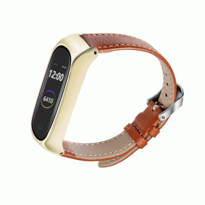 Ремешок кожаный для фитнес-браслета Xiaomi Mi Band 3/4/5/6 Mokko Gold – фото, отзывы, характеристики в интернет-магазине MoreKitov МореКитов от продавца: MRK МРК| Купить в Украине: Киеве, Харькове, Львове