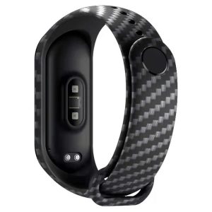 Ремешок силиконовый для фитнес браслета Xiaomi Mi Band 3/4 Silver Carbon – фото, отзывы, характеристики в интернет-магазине MoreKitov МореКитов от продавца: MRK МРК| Купить в Украине: Киеве, Харькове, Львове