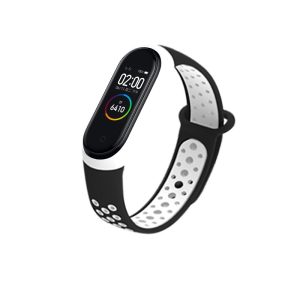 Ремешок Nike style NewDesign для фитнес-браслета Xiaomi Mi Band 3/4 Черный с белым – фото, отзывы, характеристики в интернет-магазине MoreKitov МореКитов от продавца: MRK МРК| Купить в Украине: Киеве, Харькове, Львове