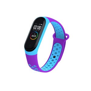 Ремешок Nike style NewDesign для фитнес-браслета Xiaomi Mi Band 3/4 Фиолетовый с голубым – фото, отзывы, характеристики в интернет-магазине MoreKitov МореКитов от продавца: MRK МРК| Купить в Украине: Киеве, Харькове, Львове