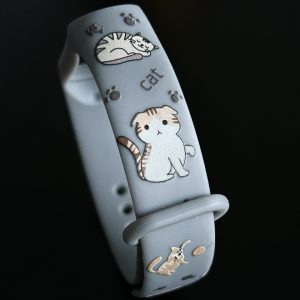 Ремешок силиконовый с дизайнерским принтом Cutie Kitty для фитнес браслета Xiaomi Mi Band 3/4 Светло-серый – фото, отзывы, характеристики в интернет-магазине MoreKitov МореКитов от продавца: MRK МРК| Купить в Украине: Киеве, Харькове, Львове