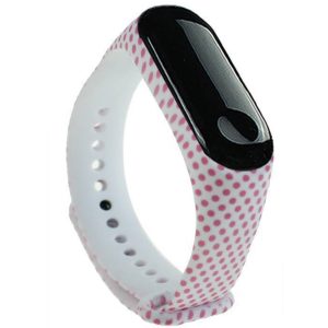 Ремешок силиконовый с дизайнерским принтом Красный горошек для фитнес браслета Xiaomi Mi Band 3/4 Белый – фото, отзывы, характеристики в интернет-магазине MoreKitov МореКитов от продавца: MRK МРК| Купить в Украине: Киеве, Харькове, Львове