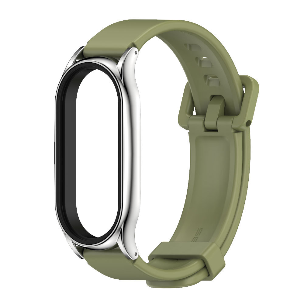 Ремешок силиконовый с металлической капсулой Mi Jobs Premium Comfort для фитнес браслета Xiaomi Mi Band 7 хаки + серебро – фото, отзывы, характеристики в интернет-магазине MoreKitov МореКитов от продавца: MRK МРК| Купить в Украине: Киеве, Харькове, Львове Ремешок силиконовый с металлической капсулой Mi Jobs Premium Comfort для фитнес браслета Xiaomi Mi Band 7 хаки + серебро – фото, отзывы, характеристики в интернет-магазине MoreKitov МореКитов от продавца: MRK МРК| Купить в Украине: Киеве, Харькове, Львове