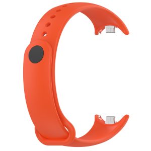 Силиконовый ремешок Original Design MiJobs для фитнес браслета Xiaomi Mi Band 8/9/10 Orange (4) с металлическим креплением