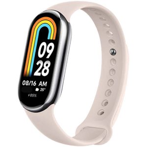 Силиконовый ремешок MRK для фитнес браслета Xiaomi Mi Band 8/9/10 Milk (41)