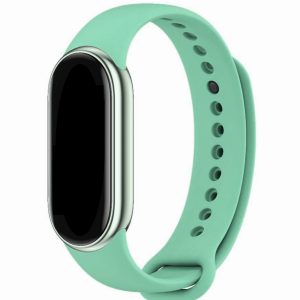 Силиконовый ремешок MRK для фитнес браслета Xiaomi Mi Band 8/9 Мʼятний (39)