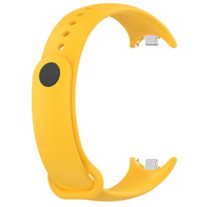 Силиконовый ремешок Original Design MiJobs для фитнес браслета Xiaomi Mi Band 8/9/10 Желтый с металлическим креплением