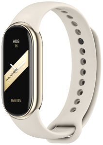 Силиконовый ремешок Original Design MiJobs для фитнес браслета Xiaomi Mi Band 8/9/10 Milk (40) с металлическим креплением