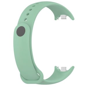 Силиконовый ремешок Original Design MiJobs для фитнес браслета Xiaomi Mi Band 8/9/10 Мятный (39) с металлическим креплением
