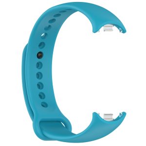 Силиконовый ремешок Original Design MiJobs для фитнес браслета Xiaomi Mi Band 8/9/10 Sky Blue (31) с металлическим креплением