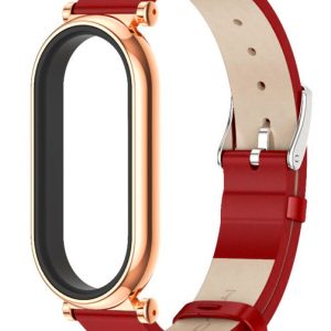 Ремешок кожаный с металлическим корпусом Mi Jobs Elegance GT для фитнес браслета Xiaomi Mi Band 7 Red + Gold Rose – фото, отзывы, характеристики в интернет-магазине MoreKitov МореКитов от продавца: MRK МРК| Купить в Украине: Киеве, Харькове, Львове
