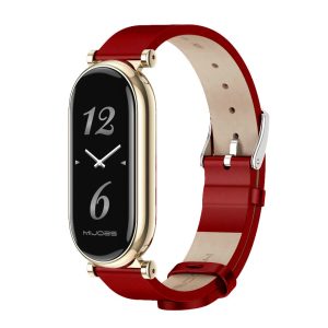 Ремешок кожаный с металлическим корпусом Mi Jobs Elegance GT для фитнес браслета Xiaomi Mi Band 3/4/5/6 Red + Gold Rose – фото, отзывы, характеристики в интернет-магазине MoreKitov МореКитов от продавца: MRK МРК| Купить в Украине: Киеве, Харькове, Львове