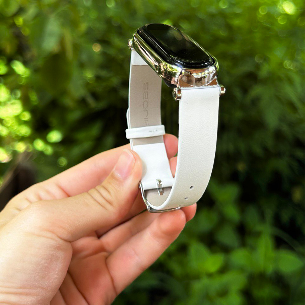 Ремешок кожаный с металлическим корпусом Mi Jobs Elegance GT для фитнес браслета Xiaomi Mi Band 7 белый + серебро – фото, отзывы, характеристики в интернет-магазине MoreKitov МореКитов от продавца: MRK МРК| Купить в Украине: Киеве, Харькове, Львове 3 Ремешок кожаный с металлическим корпусом Mi Jobs Elegance GT для фитнес браслета Xiaomi Mi Band 7 белый + серебро – фото, отзывы, характеристики в интернет-магазине MoreKitov МореКитов от продавца: MRK МРК| Купить в Украине: Киеве, Харькове, Львове 3