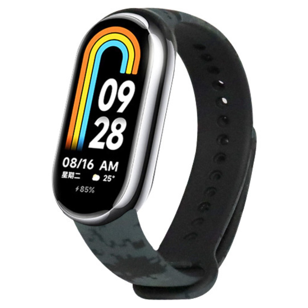 Ремешок силиконовый с рисунком камуфляж MRK для фитнес браслета Xiaomi Mi Band 8 Камуфляж пиксель 2 Ремешок силиконовый с рисунком камуфляж MRK для фитнес браслета Xiaomi Mi Band 8 Камуфляж пиксель 2