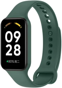 Ремешок силиконовый MRK для Mi Smart Band 8 Active / Redmi Smart Band 2  Pine Green