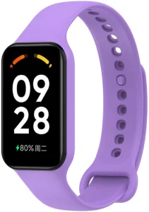 Ремешок силиконовый MRK для Mi Smart Band 8 Active/ Redmi Smart Band 2 Светло-фиолетовый