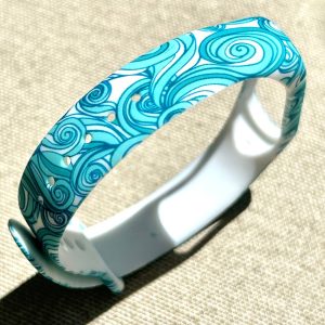 Ремешок силиконовый MRK с дизайнерским принтом Ocean Waves для фитнес браслета Xiaomi Mi Band 5/6 с металлической кнопкой Ocean Waves – фото, отзывы, характеристики в интернет-магазине MoreKitov МореКитов от продавца: MRK МРК| Купить в Украине: Киеве, Харькове, Львове