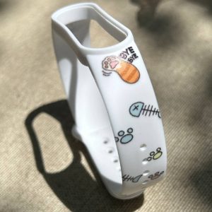 Ремешок силиконовый MRK с дизайнерским принтом Paws 03 для фитнес браслета Xiaomi Mi Band 5/6 с металлической кнопкой Белый Paws 03 – фото, отзывы, характеристики в интернет-магазине MoreKitov МореКитов от продавца: MRK МРК| Купить в Украине: Киеве, Харькове, Львове