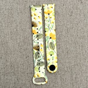 Ремешок силиконовый с рисунком Yellow Spring MRK для фитнес браслета Xiaomi Mi Band 8 Yellow Flowers