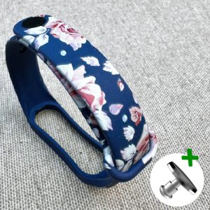 Ремешок силиконовый MRK с дизайнерским принтом Beautiful Roses для фитнес браслета Xiaomi Mi Band 5/6/7 с металлической кнопкой – фото, отзывы, характеристики в интернет-магазине MoreKitov МореКитов от продавца: MRK МРК| Купить в Украине: Киеве, Харькове, Львове